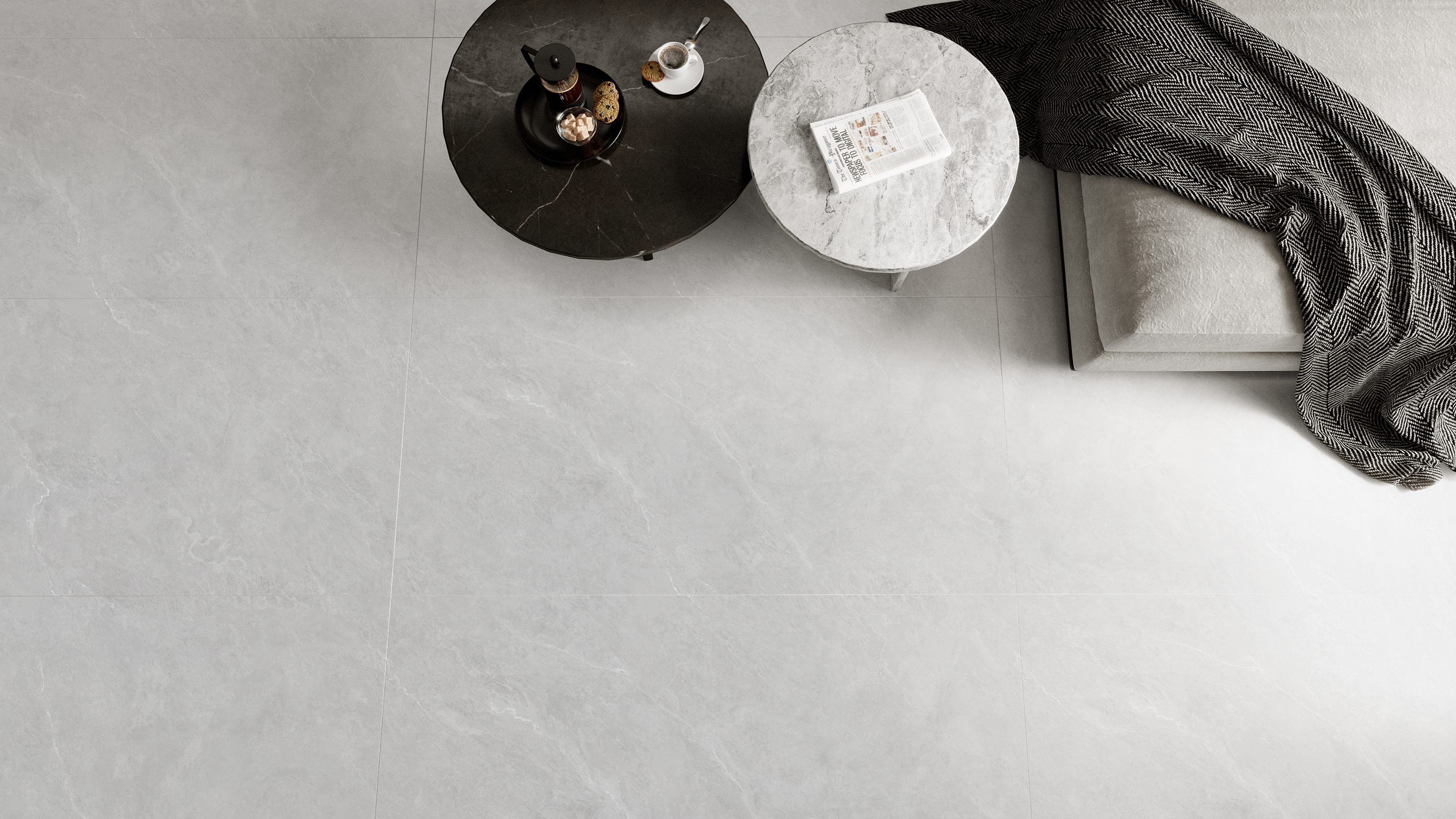 Катее лайт грей (Cateye light grey) 120*60*1 преполированная