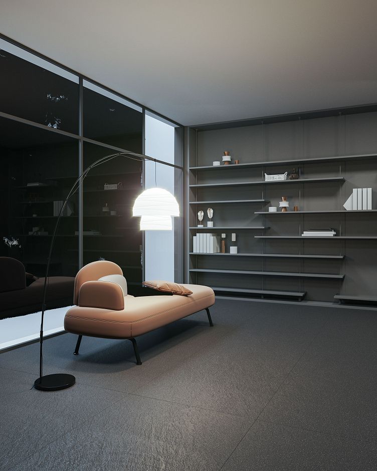 Сендстоун мидл грей  (Sandstone middle grey) 120*60*1 структурная