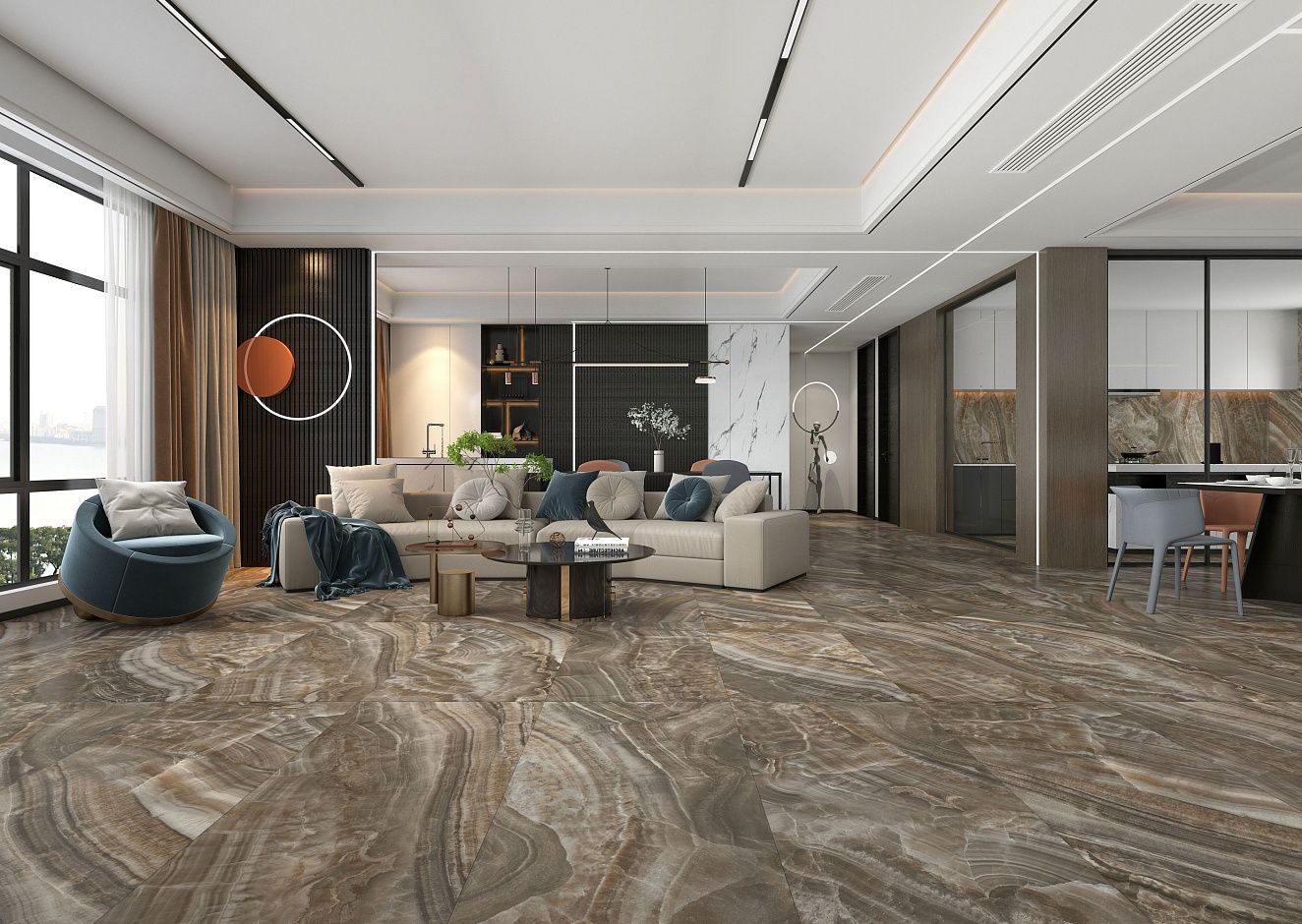 Оникс браун (ONYX brown ) 120*60*1 матовый