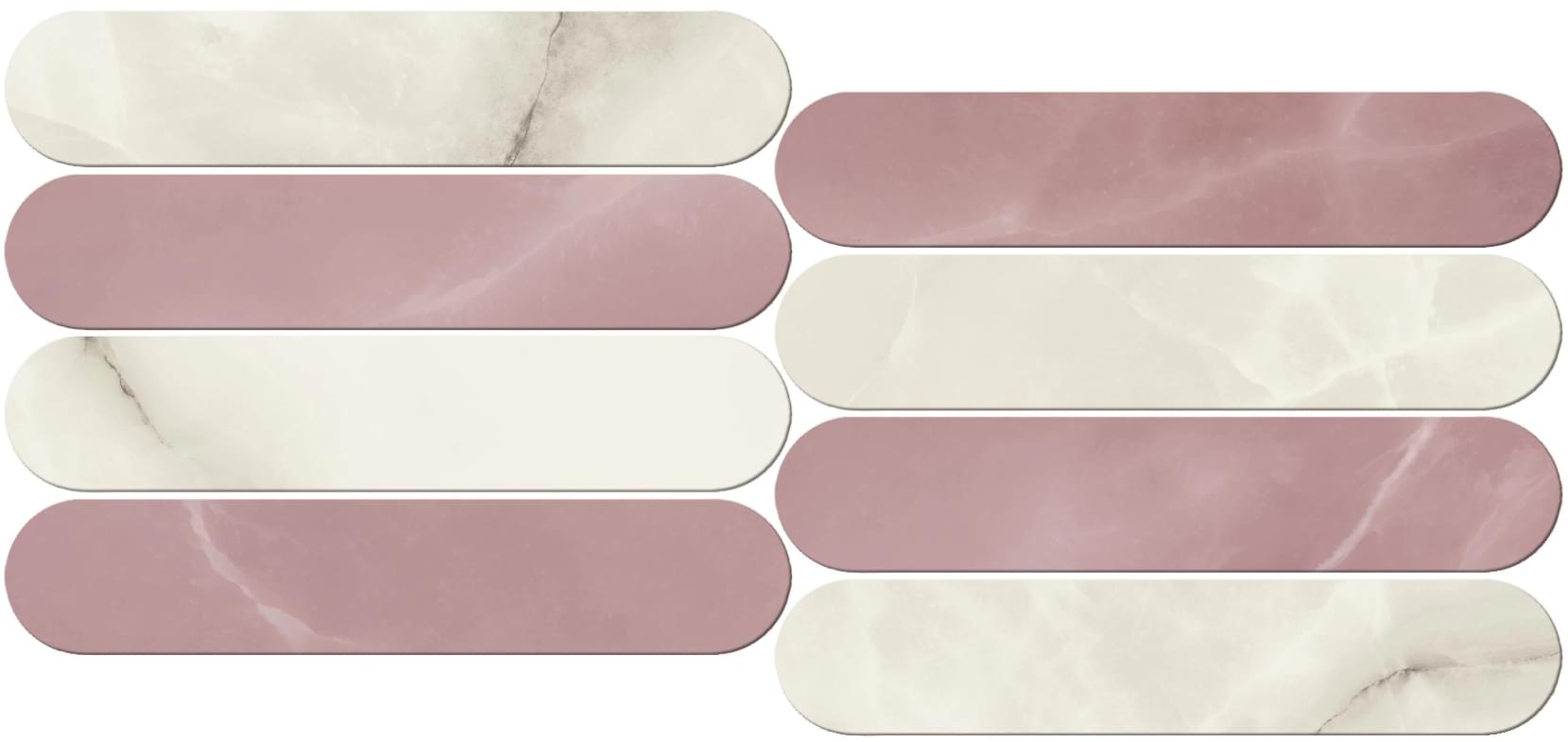 Симфоникс Крустал ПОЛ (Symphonyx Crystal Rose POL) 56*23,5*0,9 мозаика